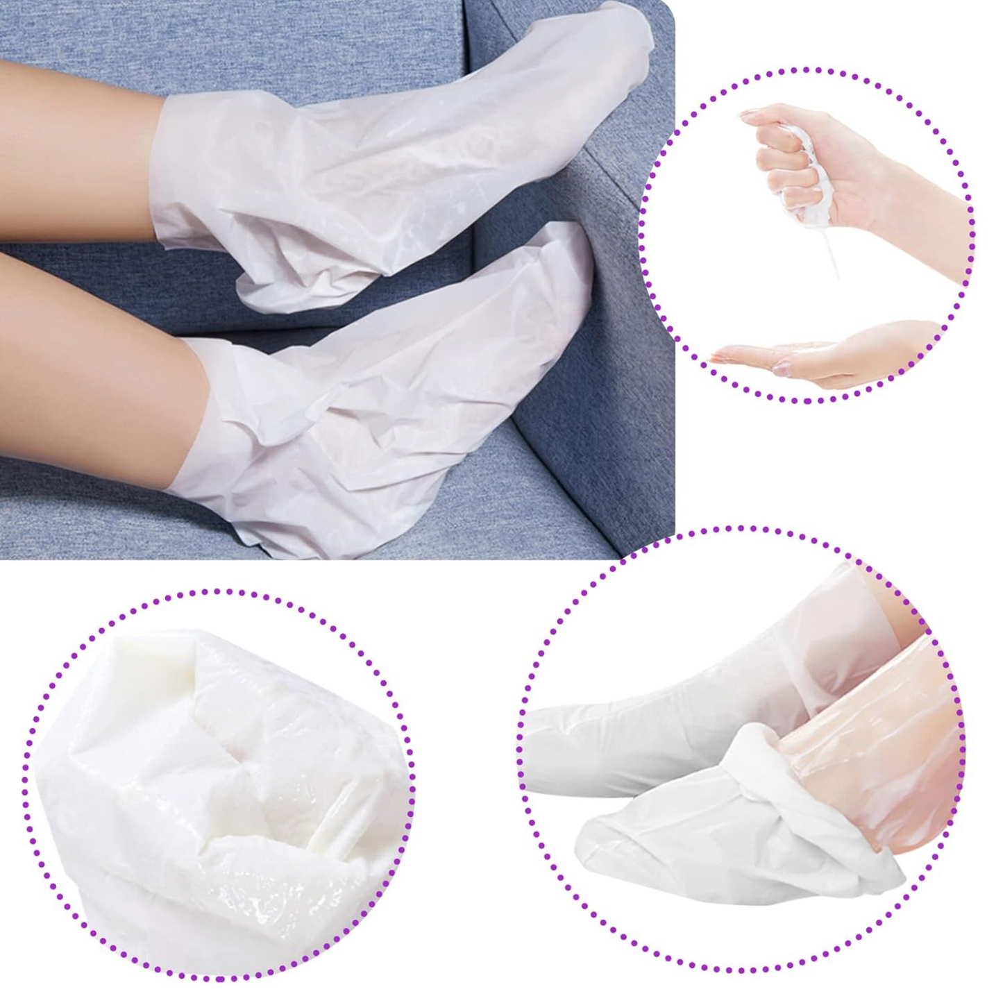 اكتشفي سر القدمين الناعمة والمثالية مع ماسك الترطيب والتقشير!